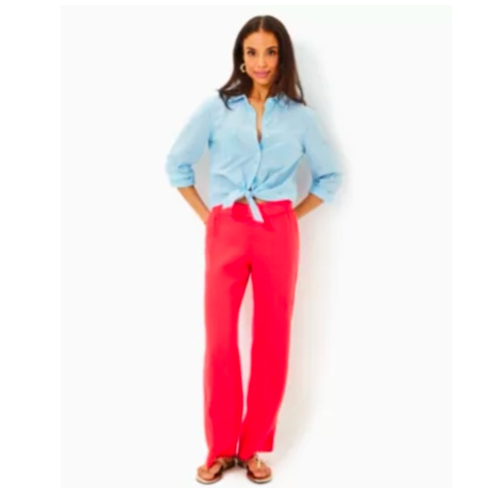 New with tags!  Lilly Pulitzer Linen Palazzo pants